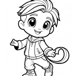 Coloring Book 25 Childish Cartoon Characters