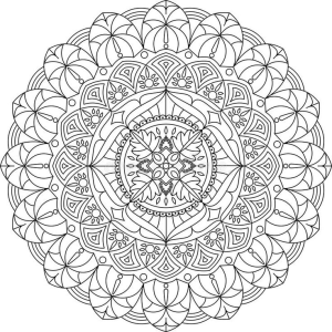 Mandala Illustration - Coloring Pages