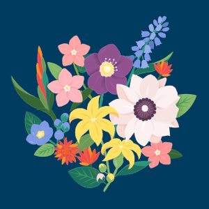 Bold Bouquets Illustrations and patterns