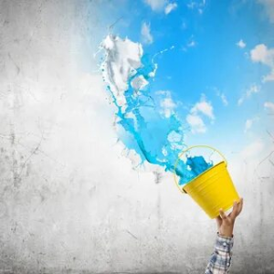 Bucket of Paint Going to Create