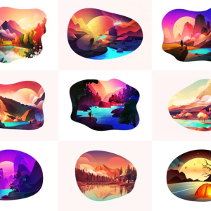 NFT Collection - Gradient Illustration