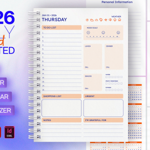 BeKind Daily Planner, Diary, Organizer 2026